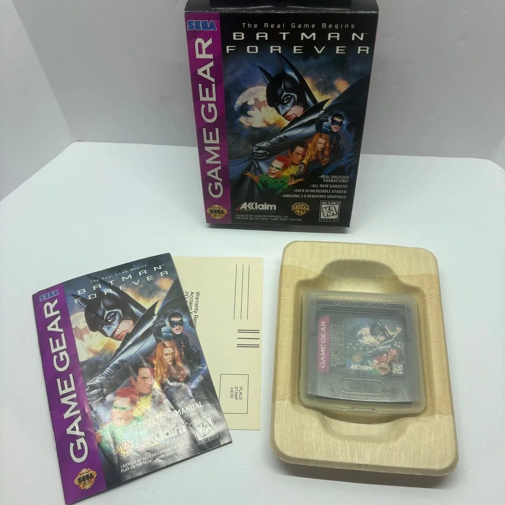 CIB Video Game Batman Forever Sega Game Gear Acclaim T-81268